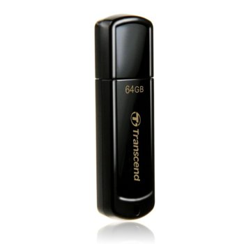 Памет 64GB USB Flash Drive, Transcend JetFlash 350, USB 2.0, черна | JAR Computers Transcend 64GB JetFlash 350