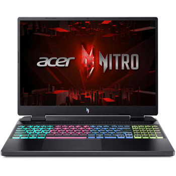 Лаптоп Acer Nitro 16 AN16-51-71J2 (NH.QJMEX.013), десетядрен Intel Core i7-13620H 2.4/4.9GHz, 16" (40.64cm) WQXGA IPS 165Hz Anti-Glare Display & GF RTX 4050 6GB, (HDMI), 16GB DDR5, 1TB SSD NVMe, 2x USB 3.2 Gen 2 Type-C, No OS | JAR Computers Acer Nitro 16 AN16-51-71J2 NH.QJMEX.013