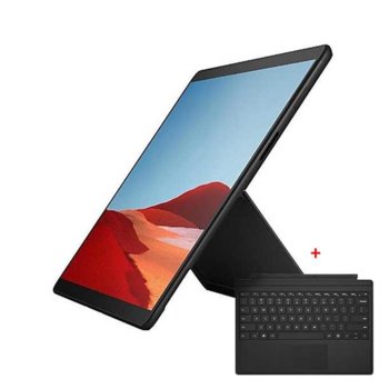 Лаптоп Microsoft Surface Pro 7 (PUV-00018)(черен) с подарък клавиатура Microsoft, 12.3" (31.24 cm) PixelSense дисплей, четириядрен Intel Core i5-1035G4 1.1/3.7 GHz, 8GB LPDDR4, 256 GB SSD (+ microSD слот), 8.0 & 5.0 Mpix камера, Windows 10 Home | JAR Computers Microsoft Surface Pro 7 (PUV-00018) + FMM-00013