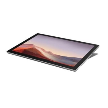 Лаптоп Microsoft Surface Pro 7 (VNX-00003)(сребрист), 12.3" (31.24 cm) PixelSense дисплей, четириядрен Intel Core i7-1065G7 1.3/3.9 GHz, 16GB LPDDR4, 256 GB SSD (+ microSD слот), 8.0 & 5.0 Mpix камера, Windows 10 Home, 790 g, без клавиатура | JAR Computers Microsoft Surface Pro 7 (VNX-00003)