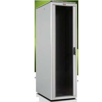 Комуникационен шкаф Lande LN-FS22U6080-LG-251, 19", 22U, 600 x 800 мм, перфорирана врата, черен | JAR Computers Lande LN-FS22U6080-LG-251