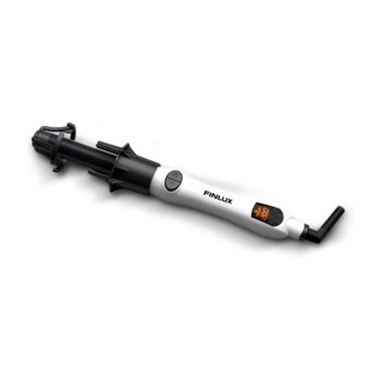 Маша за коса Finlux FHS-3663, керамично покритие, бутон за навиване в двете посоки, LED дисплей, терморегулатор, 45W, бяла | JAR Computers Finlux FHS-3663
