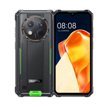 Смартфон Oukitel G1 (черно-зелен), поддържа 2 SIM карти, 6.52" (16.56 cm) IPS дисплей, осемядрен Unisoc T606 1.6 GHz, 6GB RAM, 256GB Flash памет (+microSD слот), 48 + 2 & 5 Mpix камери, Android | JAR Computers Oukitel G1 Black/Green