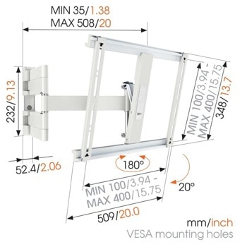 Vogels THIN445W