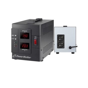 Стабилизатор PowerWalker AVR 1500 SIV, 1500 VA/1200 W | JAR Computers PowerWalker AVR 1500 SIV стабилизатор