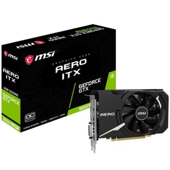 Видео карта Nvidia GeForce GTX 1650, 4GB, MSI AERO ITX OC, PCI-E 3.0, GDDR5, 128bit, HDMI, DisplayPort, DVI-D | JAR Computers MSI AERO ITX OC