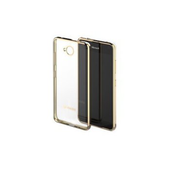 Кейс Glam Case за Microsoft Lumia 650, прозрачен-златист | JAR Computers MS LUMIA 650 PROT CASE GOLD