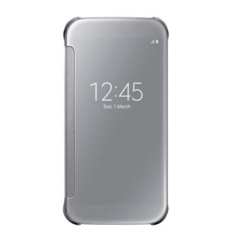 Clear View Cover Samsung Galaxy S6 Silver