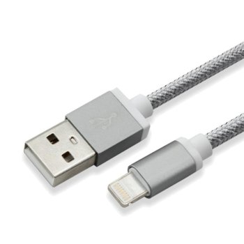 Кабел SBOX, USB A(м) към Lightning(м), 1,5m, сив | JAR Computers Кабел SBOX IPH7-GR USB A(м) към Lightning(м)