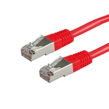 Пач кабел Roline 21.99.1331, SFTP, cat.6, 1m, червен | JAR Computers ROLINE 21.99.1331 S/FTP Patch Cat.6 1 м Червен