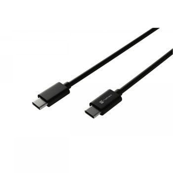 Кабел Natec PRATI, от USB-C(м) към USB-C(м), 2m, 100W, черен | JAR Computers NATEC PRATI USB-C to USB-C 2m NKA-2147