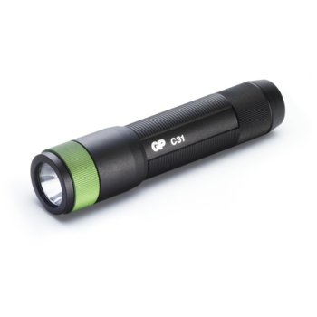 Фенер GP Batteries C31, 1x AA, 85 lumens, водоустойчив, ръчен, черен | JAR Computers GP Batteries C31