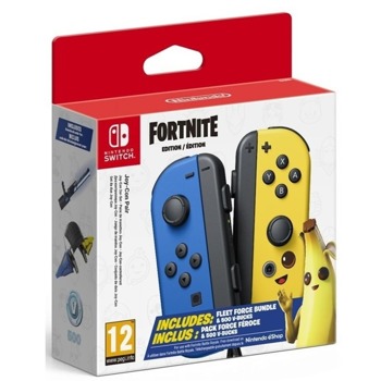 Геймпад Nintendo Switch Joy-Con Fortnite Edition, безжичен, син и жълт image