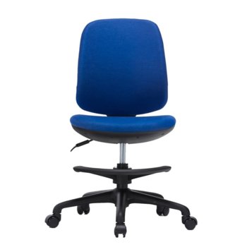 Детски стол RFG Candy Foot Black, дамаска, синя седалка, синя облегалка image