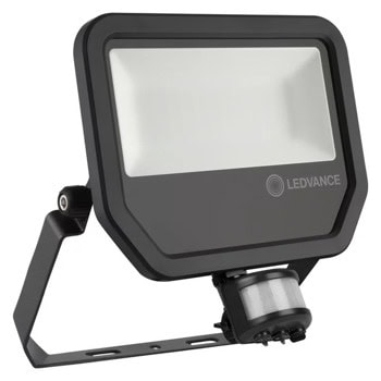 LED прожектор Ledvance FL PFM 50 W 4000 K SYM 100 S BK, 50W, 6000 lm, 4000K, IP65 защита, за стена/таван, със сензор | JAR Computers Ledvance FL PFM 50 W 4000 K SYM 100 S BK