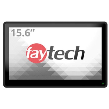 Индустриален тъч монитор Faytech 4010077707 FT156TMCAPOB, 15.6" (39.62 cm) Full HD сензорен дисплей, DisplayPort, HDMI, VGA, RS232 | JAR Computers FAYTECH 4010077707 FT156TMCAPOB