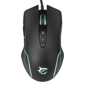 Мишка Sbox White Shark Azarah GM-5003, оптична (6400 dpi), USB, черна, RGB подсветка, 7 бутона | JAR Computers SBOX White shark Azarah GM-5003