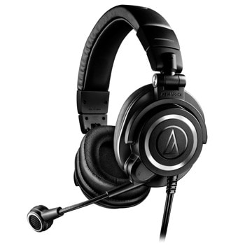 Слушалки Audio-Technica ATH-M50x StreamSet USB, микрофон, 45mm драйвери, USB-A, до 24-bit/96kHz декодиране, черни | JAR Computers Слушалки Audio-Technica ATH-M50x StreamSet USB