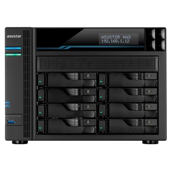 Мрежови диск (NAS) Asustor Lockerstore 8 AS6508T, четири ядрен Intel ATOM C3538 2.1GHz, без твърд диск, 8GB DDR4, 2x 0G/1G | JAR Computers Asustor Lockerstore 8 AS6508T
