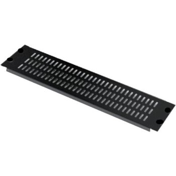 19" Вентилиран панел MIRSAN MR.PST3U.01, 482 x 15 x 132 мм / 3U, toolless монтаж, черен | JAR Computers MIRSAN MR.PST3U.01