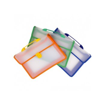 Чанта за съхранение на документи с формат фо А4, 1бр. разделител, със син кант | JAR Computers Чанта за съхранение на документи