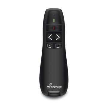 Лазерна показалка MediaRange (MROS220), безжична, 5 бутона, черна | JAR Computers MediaRange 5-button (MROS220)