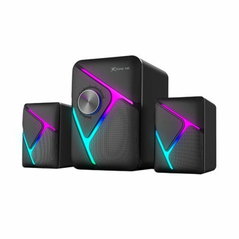 Тонколони Xtrike ME SK-610, 2.1, 11W (2x3W + 5W), 3.5mm жак, черни, гейминг, RGB | JAR Computers Тонколони xtrike me SK-610