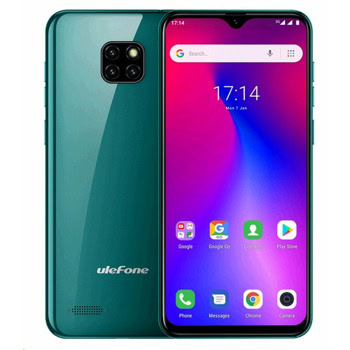 Смартфон Ulefone Note 7 (зелен), поддържа 2 SIM карти, 6.1" (15.49cm) HD IPS дисплей, четириядрен Mediatek MT6580 1.3GHz, 1GB RAM, 16GB Flash памет, 8 + 2 + 2 & 5 Mpix камери, Android | JAR Computers Ulefone Note 7 1/16GB Green