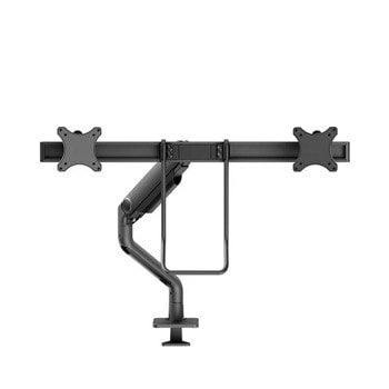 Стойка за монитор Neomounts DS75S-950BL2, за плот, за екрани от 17" до 32", VESA до 100x100, до 8кг на монитор, регулируема, за 2 бр. монитора, черна | JAR Computers Neomounts DS75S-950BL2