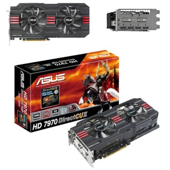 Видео карта AMD 7970, 3GB, Asus HD7970-DC2-3GD5, PCI-E 3.0, DDR5, 384bit, 2xDVI, 4xDisplayPort | JAR Computers AMD 7970 Asus HD7970-DC2-3GD5