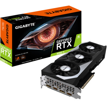 Видео карта Nvidia GF RTX 3060 Ti, 8GB, GIGABYTE GAMING OC, PCI-E 4.0, 256-bit, DisplayPort, HDMI | JAR Computers Asus RTX 3060 Ti GAMING OC 8GB GV-N306TXGAMING