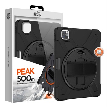 Протектор за таблет Eiger Peak 500m Case, 11"(27.94cm), хбириден, удароустойчив, съвместимост с iPad Pro 11 (2021/2020/2018)/iPad Air 4 (2020), черен | JAR Computers Eiger Peak 500m Case EGPE00139