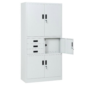 метален шкаф carmen cr-1281 е k - сив | JAR Computers метален шкаф carmen cr-1281 е k - сив