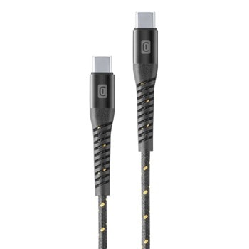 Кабел Cellularline Tetraforce, от USB C(м) към USB C(м), 2m, черен | JAR Computers Cellularline Tetraforce IT8678