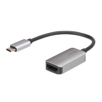 Адаптер Aten UC3008A1, от USB-C м) към HDMI (ж), 4K, сив | JAR Computers ATEN UC3008A1