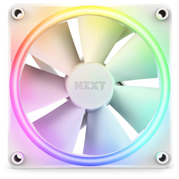 Вентилатор 120mm, NZXT F120 RGB Duo, 4-pin, 1800rpm, бял | JAR Computers Вентилатор NZXT F120 RGB Duo бял