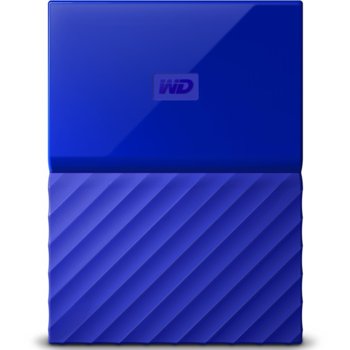 Твърд диск 3TB Western Digital MyPassport, външен, 2.5"(6.35cm), USB 3.0, син | JAR Computers Western Digital MyPassport Blue 3TB NEW