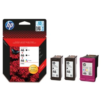 HP 3 Pack (F6T40AE) Black/Color
