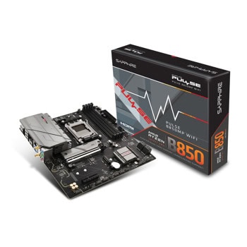 Дънна платка Sapphire Pulse B850M WiFi, B850, AM5, DDR5, PCI-E 5.0 (DP&HDMI), 4x SATA 6Gb/s, 2x M.2 slots, 2x USB 3.2 Gen 1 Type-A, 2.5GbE LAN, Wi-Fi 6, Bluetooth 5.3, Micro ATX | JAR Computers Sapphire Pulse B850M WiFi 52123-04-40G