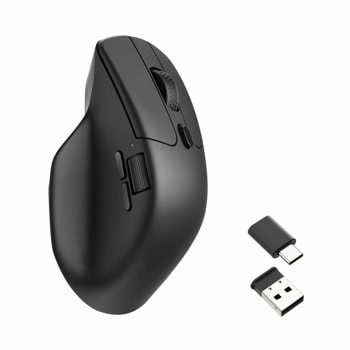 Мишка Keychron M6, оптична (26 000 dpi), жична/безжична, Bluetooth, USB, черна, гейминг | JAR Computers Keychron M6 Black 1000Hz M6-A1