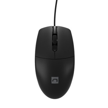 Мишка Natec Ruff Plus, оптична (1200dpi), USB, черна | JAR Computers Мишка NATEC Ruff Plus NMY-2021