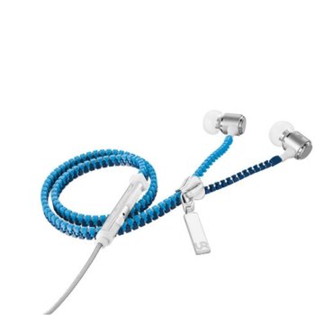 TRUST Urban Revolt Zipper In-ear Headset - blue