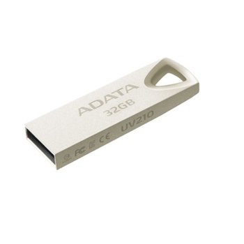 Памет 32GB USB Flash Drive, A-Data UV210, USB 2.0, сребрист | JAR Computers 32GB A-Data UV210 USB2.0 AUV210-32G-RGD