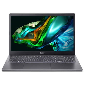 Лаптоп Acer Aspire 5 A515-58M-723D (NX.KHFEX.00E)(сив), десетядрен Intel Core i7-1355U 1.7/5.0GHz, 15.6" (39.62cm) Full HD IPS Anti-Glare дисплей, (HDMI), 16GB LPDDR5, 512GB SSD NVMe, 2x USB 3.2 Gen 1, No OS, 1.77kg | JAR Computers Acer Aspire 5 A515-58M-723D NX.KHFEX.00E