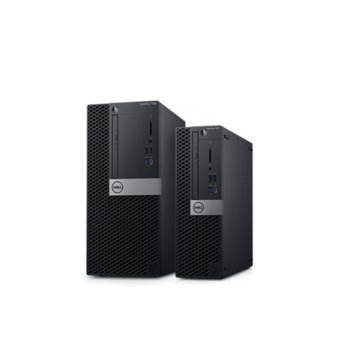 Настолен компютър Dell OptiPlex 7060 MT (N025O7060MT_UBU), шестядрен Coffee Lake Intel Core i7-8700 3.2/4.6 GHz, 8GB DDR4, 1TB HDD, 1x USB 3.1 Gen 2 (Type-C), клавиатура и мишка, Linux | JAR Computers Dell OptiPlex 7060 MT N025O7060MT_UBU