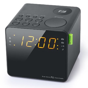 Радиочасовник Muse M-187 CR, FM/MW радио, аларма, AUX, 2x 1.5V AAA, черен image