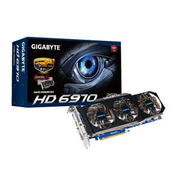 Видео карта AMD 6970, 2GB, Gigabyte R697UD-2GD, PCI-E, DDR5, 256bit, HDMI, DisplayPort, 2xDVI (HDCP) | JAR Computers AMD 6970