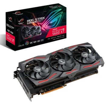 Видео карта AMD Radeon RX 5600 XT, 6GB, Asus ROG Strix OC Gaming, PCI-E 4.0, GDDR6, 192bit, 3x DisplayPort, HDMI | JAR Computers ASUS ROG Strix Radeon RX 5600XT OC GAMING 6GB GDDR