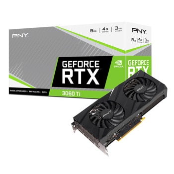 Видео карта Nvidia GF RTX 3060 Ti, 8GB, PNY Verto Dual Fan, PCI-E 4.0, GDDR6, 256-bit, DisplayPort, HDMI, LHR | JAR Computers PNY GeForce RTX 3060 Ti 8GB Verto Dual Fan (LHR)