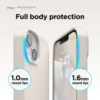 Soft Silicone за iPhone 14 бургунди